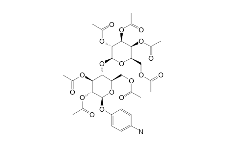 4-AMINOPHENYL-4-O-(2,3,4,6-TETRA-O-ACETYL-BETA-D-GALACTOPYRANOSYL)-2,3,6-TRI-O-ACETYL-BETA-D-GLUCOPYRANOSIDE