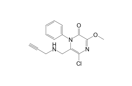 5-Chloro-3-methoxy-1-phenyl-6-(2-propynylaminomethyl)-2(1H)-pyrazinone