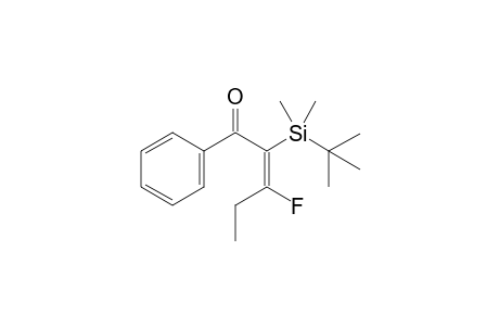 (Z)-2-(t-Butyl)dimethylsilyl-3-fluoro-1-phenylpent-2-en-1-one