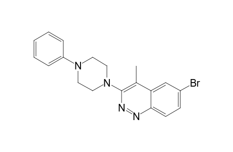 6-BROMO-4-METHYL-3-(4-PHENYLPIPERAZIN-1-YL)-CINNOLINE