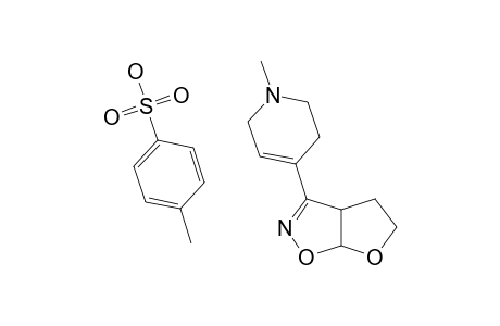 3-(1-METHYL-1,2,3,6-TETRAHYDROPYRIDIN-4-YL)-3A,4,5,6A-TETRAHYDROFURO-[3,2-D]-ISOXAZOLE-TOSYLATE