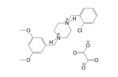 1-(2-chlorobenzyl)-4-(3,5-dimethoxybenzyl)piperazinediium oxalate