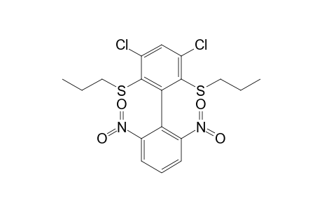 1,5-bis(chloranyl)-3-(2,6-dinitrophenyl)-2,4-bis(propylsulfanyl)benzene