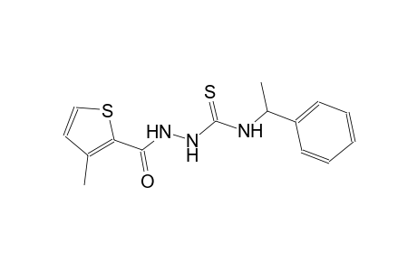 2-[(3-methyl-2-thienyl)carbonyl]-N-(1-phenylethyl)hydrazinecarbothioamide