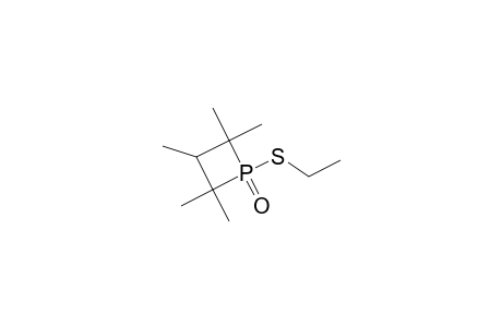 Phosphetane, 1-(ethylthio)-2,2,3,4,4-pentamethyl-, 1-oxide