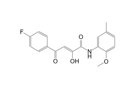 (2Z)-4-(4-fluorophenyl)-2-hydroxy-N-(2-methoxy-5-methylphenyl)-4-oxo-2-butenamide