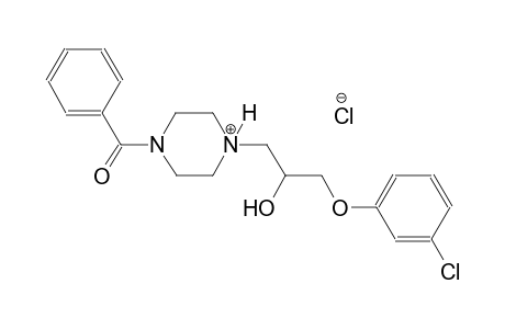 piperazinium, 1-benzoyl-4-[3-(3-chlorophenoxy)-2-hydroxypropyl]-, chloride