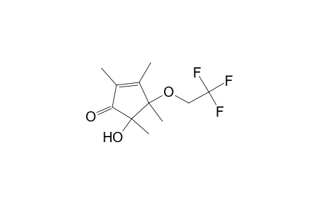 5-Hydroxy-4-(2',2',2'-trifluoroethoxy)-2,3,4,5-tetramethylcyclopent-2-enone