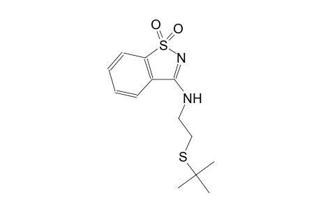 N-[2-(tert-butylsulfanyl)ethyl]-1,2-benzisothiazol-3-amine 1,1-dioxide