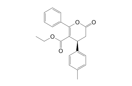 (S)-ethyl 2-oxo-6-phenyl-4-p-tolyl-3,4-dihydro-2H-pyran-5-carboxylate
