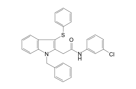 2-(1-benzyl-3-phenylsulfanyl-indol-2-yl)-N-(3-chlorophenyl)acetamide