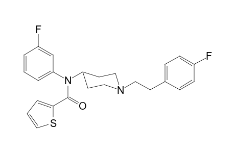 N-(3-Fluorophenyl)-N-(1-[2-(4-fluorophenyl)ethyl]piperidin-4-yl)thiophene-2-carboxamide