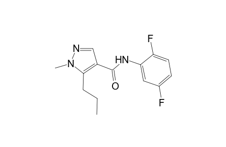 Pyrazole-4-carboxamide, 1-methyl-5-propyl-N-(2,5-difluorophenyl)-