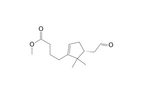 4-[(4R)-4-(2-ketoethyl)-5,5-dimethyl-cyclopenten-1-yl]butyric acid methyl ester