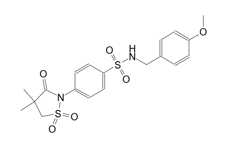 benzenesulfonamide, 4-(4,4-dimethyl-1,1-dioxido-3-oxo-2-isothiazolidinyl)-N-[(4-methoxyphenyl)methyl]-