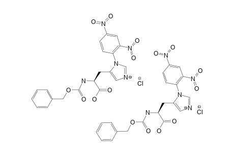N-CARBONYLBENZYLOXY-N(IMID)-(2,4-DINITROPHENYL)-L-HISTIDINE-HYDROCHLORIDE-SALT