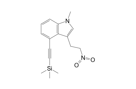 1-Methyl-4-(2-Trimethylsilylethynyl)-3-(2-nitroethyl)indole