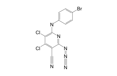 6-AZIDO-2-(4-BROMOPHENYL)-AMINO-3,4-DICHLORO-5-CYANOPYRIDINE