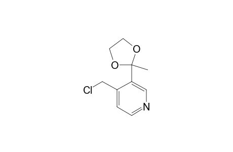 3-ACETYL-4-CHLOROMETHYLPYRIDIN-DIOXALANE