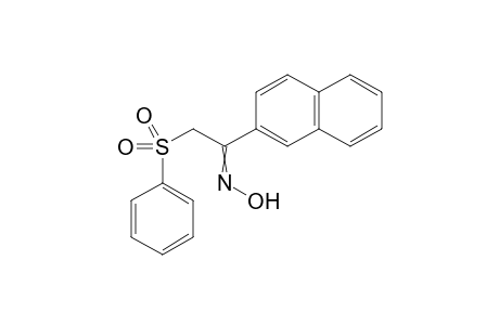1-(Naphthalen-2-yl)-2-(phenylsulfonyl)ethan-1-one oxime