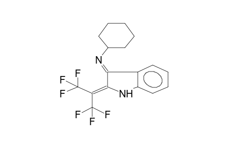 2-HEXAFLUOROISOPROPYLIDENE-3-CYCLOHEXYLIMINOINDOLINE