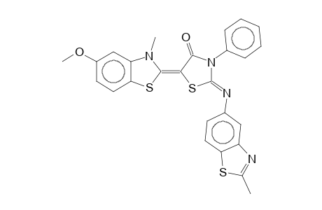 5-(5-Methoxy-3-methyl-2-benzothiazolinylidene)-2-(2-methyl-5-benzothiazolylimino)-3-phenyl-4-thiazolidinone