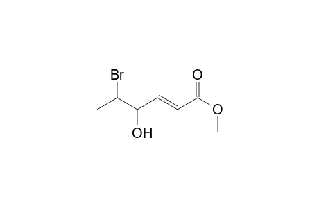 (E)-5-bromo-4-hydroxy-2-hexenoic acid methyl ester