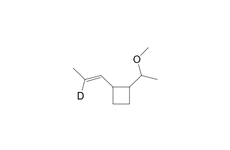 (1SR,2SR,1'SR)-1-(1-Methoxyethyl)-2-(1(E)-propenyl-2-D)cyclobutane