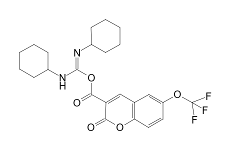 (N,N'-dicyclohexylcarbamimidoyl) 2-oxidanylidene-6-(trifluoromethyloxy)chromene-3-carboxylate
