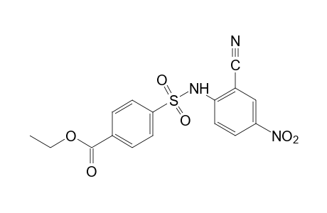 p-[(2-cyano-4-nitrophenyl)sulfamoyl]benzoic acid, ethyl ester