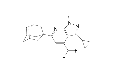 6-(1-adamantyl)-3-cyclopropyl-4-(difluoromethyl)-1-methyl-1H-pyrazolo[3,4-b]pyridine