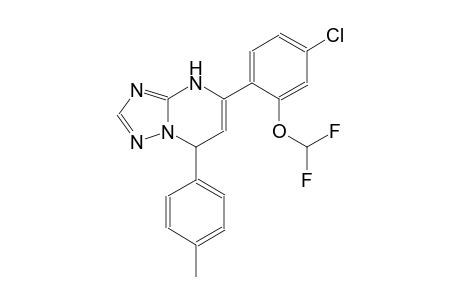 5-[4-chloro-2-(difluoromethoxy)phenyl]-7-(4-methylphenyl)-4,7-dihydro[1,2,4]triazolo[1,5-a]pyrimidine