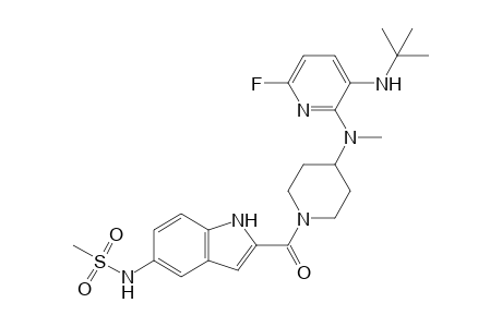 N-[2-[4-[[3-(tert-butylamino)-6-fluoranyl-pyridin-2-yl]-methyl-amino]piperidin-1-yl]carbonyl-1H-indol-5-yl]methanesulfonamide