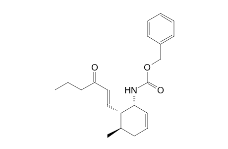 Carbamic acid, [5-methyl-6-(3-oxo-1-hexenyl)-2-cyclohexen-1-yl]-, phenylmethyl ester, (1.alpha.,5.beta.,6.alpha.)-(.+-.)-