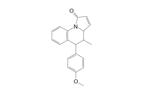exo-1,3a,4,5-Tetrahydro-4-methyl-5-(4-methoxyphenyl)pyrrolo[1,2-a]quinolin-1-one