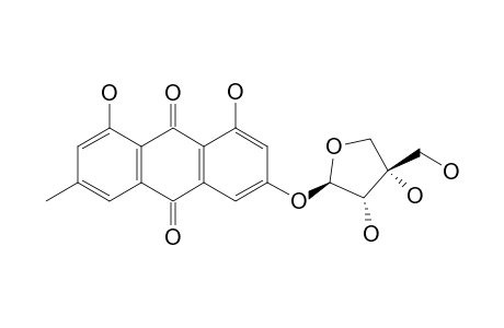 EMODIN-6-O-BETA-D-APIFURANOSIDE;FRANGULIN-B