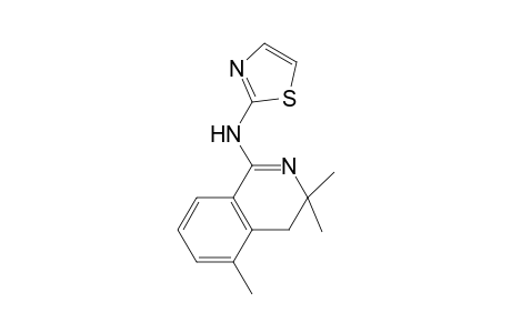 1-Isoquinolinamine, 3,4-dihydro-3,3,5-trimethyl-N-(2-thiazolyl)-