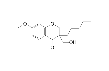 3-(hydroxymethyl)-7-methoxy-3-pentyl-2H-chromen-4-one