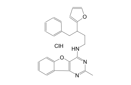 N-[3-(2-furyl)-4-phenylbutyl]-2-methyl[1]benzofuro[3,2-d]pyrimidin-4-amine hydrochloride