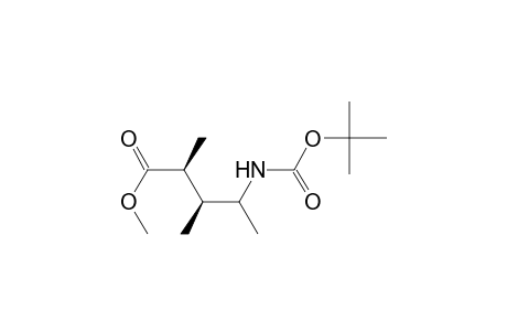 Methyl (2S,3S)-4-[(t-butoxy)carbonyl]amino-2,3-dimethylpentanoate