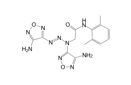2-[(2E)-1,3-bis(4-amino-1,2,5-oxadiazol-3-yl)-2-triazenyl]-N-(2,6-dimethylphenyl)acetamide