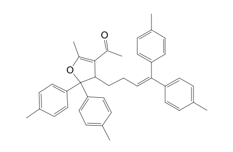 3-Acetyl-4-[4,4-bis(4-methylphenyl)-3-butenyl]-5,5-bis(4-methylphenyl)-2-methyl-4,5-dihydrofuran