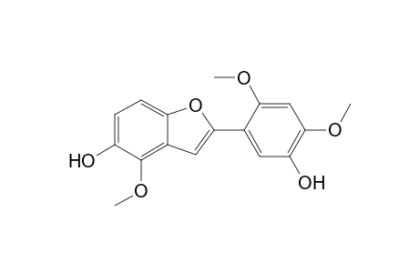 2-(5'-Hydroxy-2',4'-dimethoxyphenyl)-4-methoxybenzofuran-5-ol