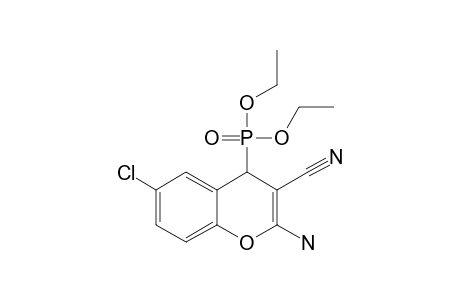 DIETHYL-2-AMINO-6-CHLORO-3-CYANO-4H-CHROMEN-4-YLPHOSPHONATE