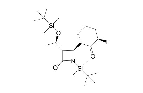 (3S,4R)-1-(tert-Butyldimethylsilyl)-3-[(R)-(tert-butyldimethylsilyloxy)ethyl]-4-[(2'R,6'S)-(2'-fluoro-1'-oxocyclohex-6'-yl]-2-azetinone