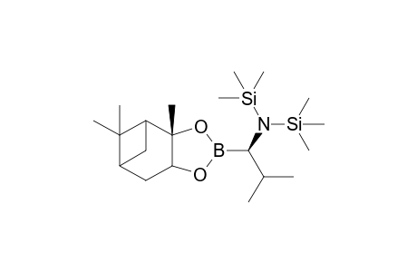(S)-(+)-Pinanediol (1R)-1-(N-bis(trimethylsilyl)amino)-2-methylpropaneboronate