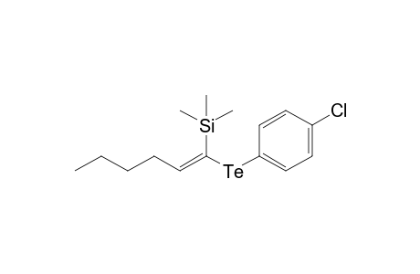 (E)-1-Trimethylsilyl-1-(4-chlorophenyltelluro)-1-hexene