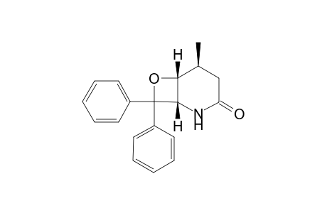 (1RS,5RS,6SR)-2-Aza-5-methyl-7-oxa-8,8-diphenylbicyclo[4.2.0]oct-3-one