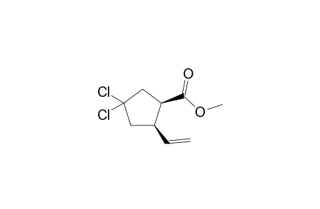 Methyl 3,3-Dichloro-c-5-ethenyl-r-1-cyclopentanecarboxylate