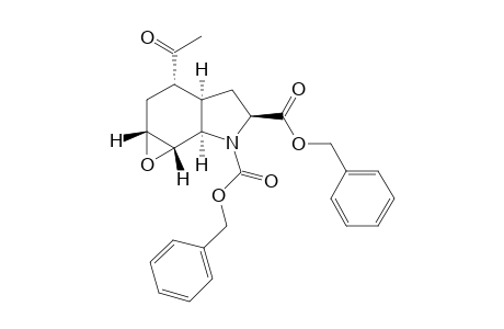 (rac)-Dibenzyl (1aR,3S,3aR,5S,6aR,6bS)-3-acetyloctahydro-6H-oxireno[2,3-g]indole-5,6-dicarboxylate